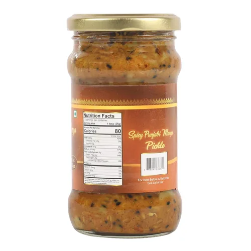 Vista 2 de TAJ Picante Punjabi Mango Pickle, (Theeka Achar), 10.5oz (300g)