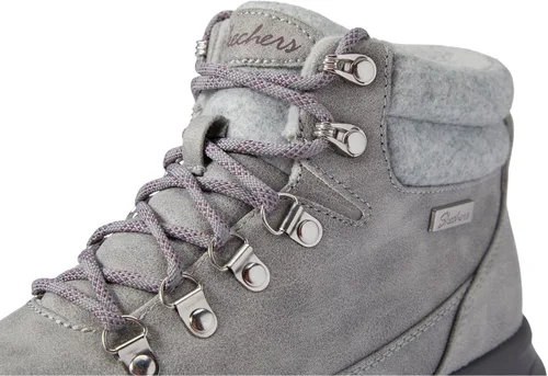 Vista 6 de Skechers Botas de moda fáciles de llevar y cálidas para mujer, Gris