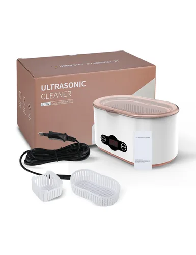 Vista 9 de Limpiador Ultrasónico de Gafas de 20 Onzas, Limpieza Profunda de 45KHz con 5 Modos de Temporizador, Limpiador Ultrasónico de Retenedores para Joyas