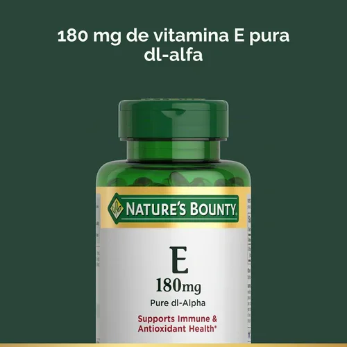 Vista 3 de Nature's Bounty Píldoras de vitamina E y cápsulas blandas de suplemento