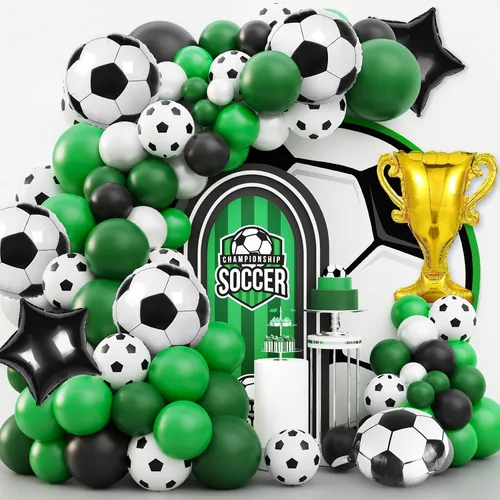 Vista 11 de Kit de guirnalda de arco de globos de baloncesto, 97 piezas de 18, 10, 5 pulgadas, globos de baloncesto negros y naranjas con globos de aluminio