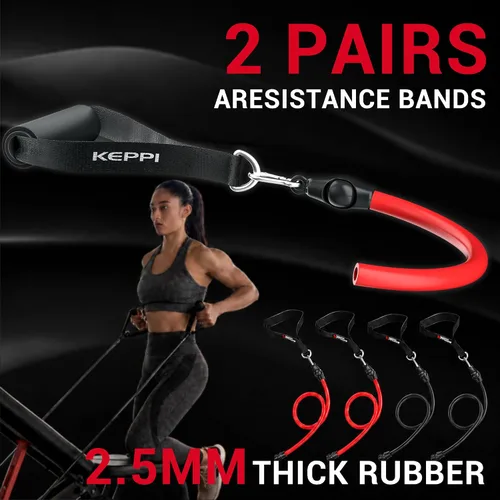 Vista 7 de Keppi Banco de pesas de 900 libras, prensa de banco de entrenamiento plegable ajustable para entrenamiento de fuerza de cuerpo completo, banco