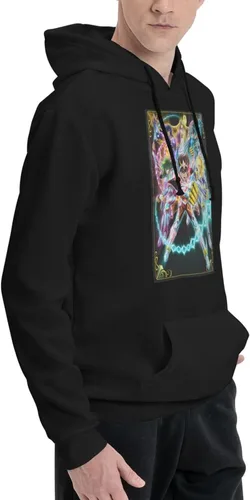 Vista 5 de KLEIDUNG Anime Saint Seiya Hoodie Womens Casual Sweatshirts Long Sleeves Drawstring Pullover Hooded