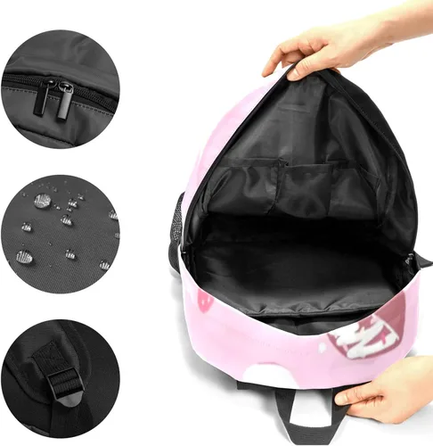 Vista 6 de Mochila con nombre personalizado para niños y adultos Blanco 1181 x 551 1772 inch Mochilas Daypack