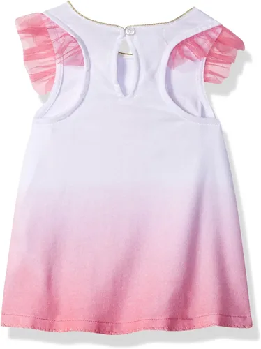 Vista 2 de Mud Pie - Túnica para bebé diseño de sirena color rosa