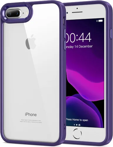 Vista 316 de HOOMIL Funda para iPhone 7 Plus/iPhone 8 Plus de 5.5 Pulgadas, sin amarillamiento, protección contra caídas, cubierta trasera dura transparente