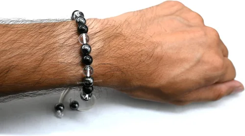 Vista 17 de Pulsera del zodiaco de cristales curativos