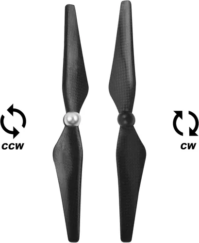 Vista 4 de FLYPIG 9450 Hélices autoaprietantes de fibra de carbono, 2 pares Negro