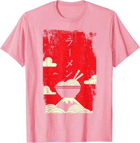 Vista 85 de Ramen Noodles Camiseta de arte japonés, Negro