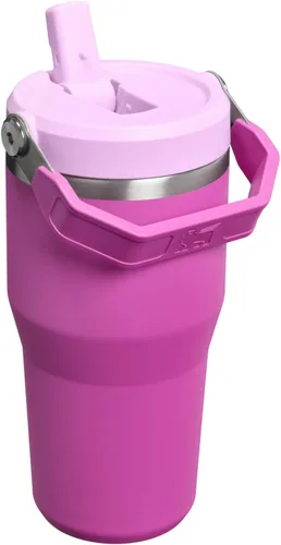 Vista 3 de STANLEY IceFlow 2.0 - Vaso con pajita, 20 onzas, flor oscura