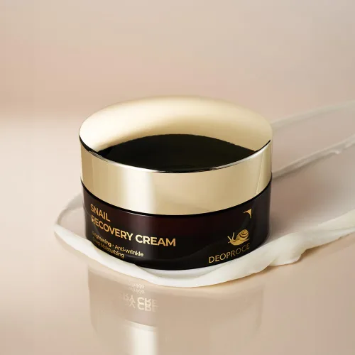 Vista 6 de Deoproce Caracol Mucin Crema facial 100g (3.5 oz) - Hidratante ligero para hidratación, textura suave y cuidado de la barrera de la piel