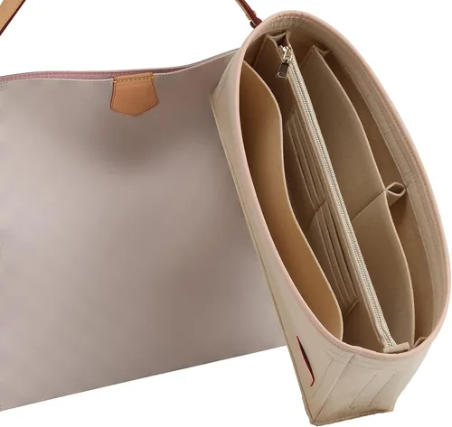 Vista 9 de Doxo Organizador de fieltro para bolso LV Speedy 20, Alma BB, Noe, Beige
