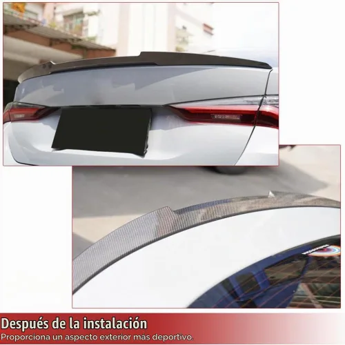 Vista 2 de Alerón de maletero de fibra de carbono para BMW Serie 4 G26 i4 Gran Coupé