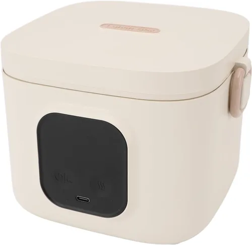 Vista 7 de Fiambrera eléctrica, calentador de alimentos portátil recargable de 27.1 fl oz, calentador de alimentos para oficina, camping, viajes