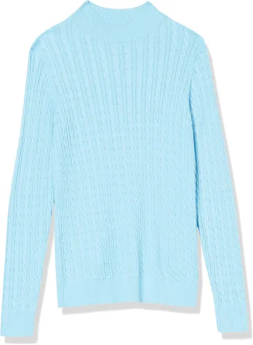 Vista 5 de Tienda Essentials Suéter ligero de manga larga con cuello alto falso para mujer
