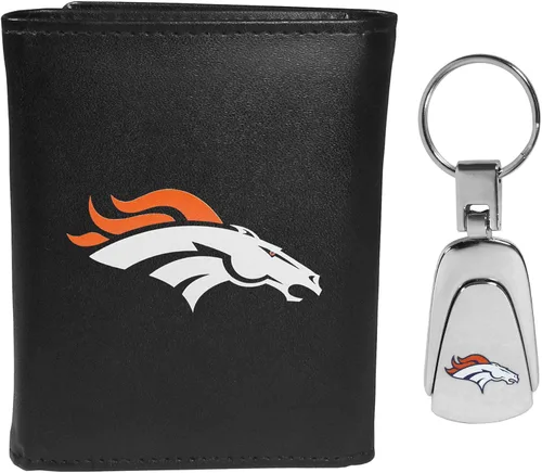 Vista 27 de Siskiyou Sports NFL unisex Tri-fold Wallet & Steel Key Chain