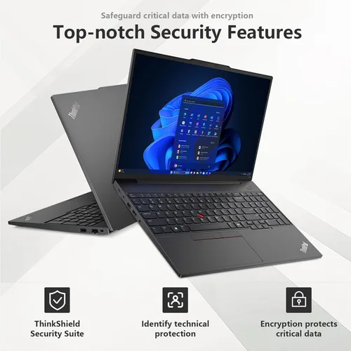 Vista 4 de Lenovo Laptop empresarial ThinkPad E16 Gen 2 AMD Ryzen 5 7535HS de 16 GB +