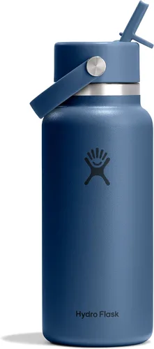 Vista 33 de Hydro Flask Botella de agua – Acero inoxidable aislado – Tapa flexible con popote de boca ancha, antiderrames, a prueba de fugas y recargable