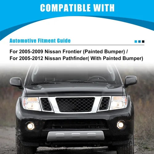 Vista 7 de CPW - Faros antiniebla para Nissan Pathfinder 2005-2012 y Frontier 2005-2009 Luces antiniebla de conducción con lente transparente