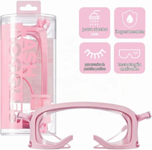 Vista 2 de i•ENVY Protector de pestañas con correas para las orejas, protección impermeable antivaho para extensión de pestañas, levantamiento, pestañas