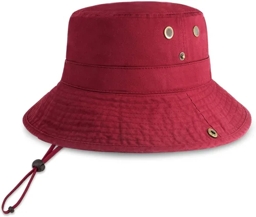 Vista 7 de CHOK.LIDS Sombrero clásico de algodón de ala ancha con cuerda ajustable unisex sombrero de sol ligero para viajes al aire libre