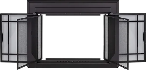 Vista 4 de Pantalla de vidrio para agradable fogata Hearth EA-5010 Easton, negro medianoche., EA-5012