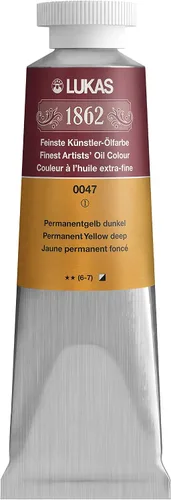 Vista 95 de Lukas 1862 Pintura al Óleo para Artistas Profesionales - Colores Tierra Amarillentos, 37 mL - Juego de 4 - Destacada Resistencia a la Luz, Sin