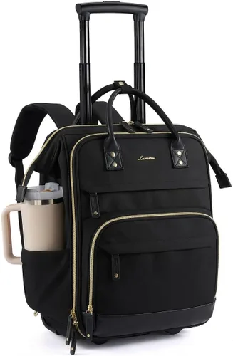Vista 26 de LOVEVOOK Mochila para laptop para mujer, mochila de trabajo de 15.6 pulgadas con gran capacidad, bolsa de enfermera impermeable, mochila