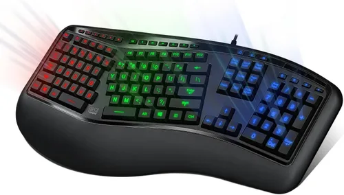 Vista 3 de Adesso Tru-Form 150 AKB-150EB - Teclado ergonómico USB iluminado de 3
