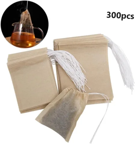 Vista 6 de 300pcs Bolsas de filtro de té Accesorios de té Bolsa de filtro de café Bolsa de té Bolsa de filtro de té