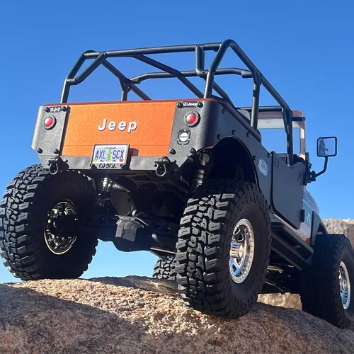 Vista 3 de Axial 1/10 SCX10 III Jeep CJ-7 4X4 RTR cepillado RC Rock Crawler, cobre