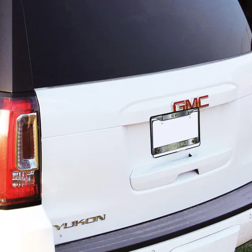 Vista 3 de Rico Industries NCAA Premium 12" x 6" Chrome Frame with Plastic Inserts - Car/Truck/SUV Automobile Accessory