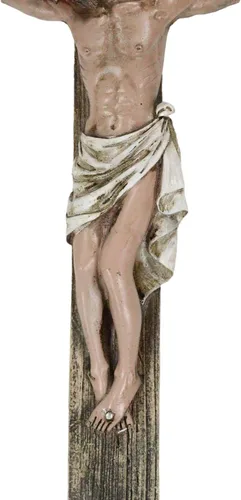 Vista 7 de Ebros Gift Pasión de Jesucristo Muerte en el Calvario Crucifijo Católico INRI Cruz Colgante Figura Figura 13.75 pulgadas de alto Religioso Cristiano