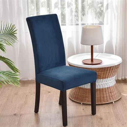 Vista 3 de Lifup Fundas de terciopelo para sillas de comedor, fundas elásticas y suaves para silla Parson lavable, protector de silla para el hogar, hotel