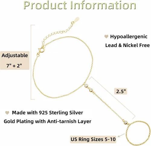 Vista 81 de Pulsera de plata de ley 925 para mujer, pulsera de mano para mujer, pulseras esclavas de 7 a 9 pulgadas ajustable