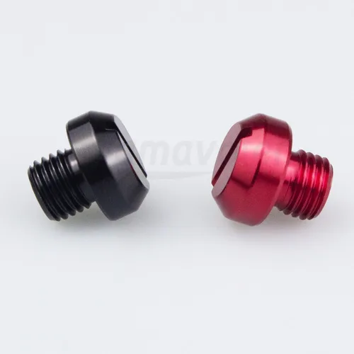 Vista 4 de Tapón para agujero de espejo de motocicleta M10x1.25, piezas de repuesto universal para Honda Kawasaki Ducati KTM Yamaha, etc.