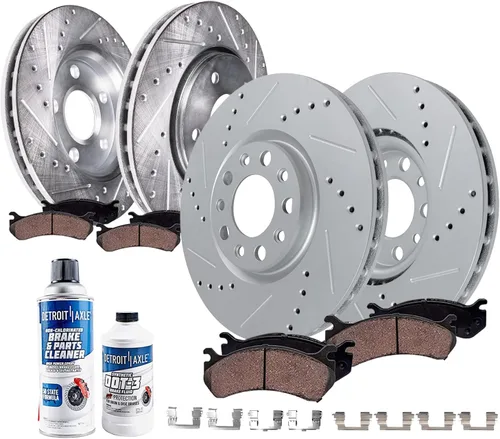 Vista 14 de Detroit Axle - Kit de freno trasero para Chevy GMC Silverado Sierra Suburban 1500 Yukon Tahoe Avalanche Cadillac Escalade Pinza de freno de disco