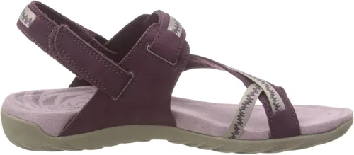 Vista 4 de Merrell Terran 3 Cush Convert Post - Sandalias para mujer, parte superior de piel nobuck y cierre de velcro ajustable