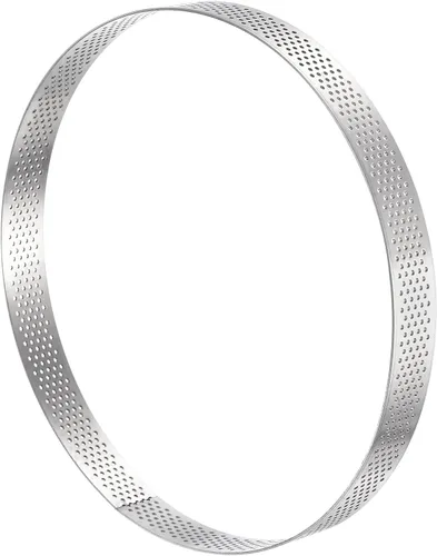 Vista 8 de uxcell Anillos pequeños de acero inoxidable para tartas, anillo perforado para mousse, para hornear cocina, resistente al calor, 3.5 pulgadas