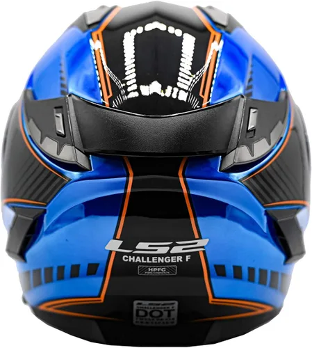 Vista 4 de LS2 Cascos Full Face Challenger GT Casco Azul satinado
