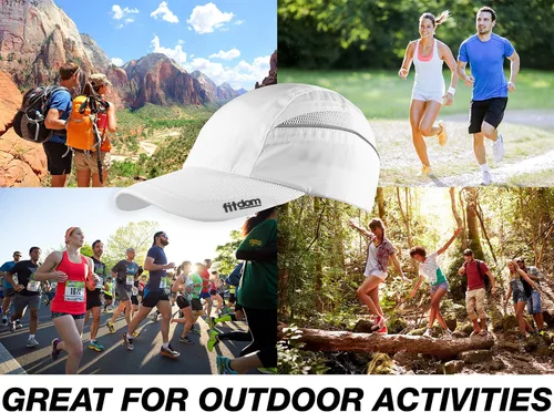 Vista 6 de Gorra deportiva ligera para hombres y mujeres, talla única incluso con un cola de caballo, Gorro para toda temporada con tecnología de secado rápido