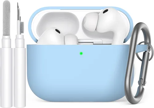 Vista 16 de AhaStyle Funda Protectora de Silicona Mejorada [LED Frontal Visible] Compatible con Apple AirPods 2 y 1 (Negro)