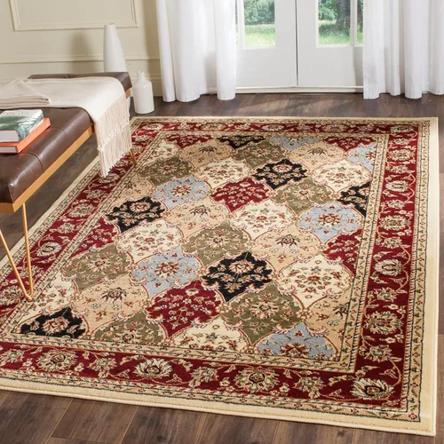 Vista 16 de SAFAVIEH Lyndhurst Collection - Alfombra de pasillo, 2 pies 3 pulgadas x 6 pies, multicolor y rojo, diseño oriental tradicional, no desprende pelusa
