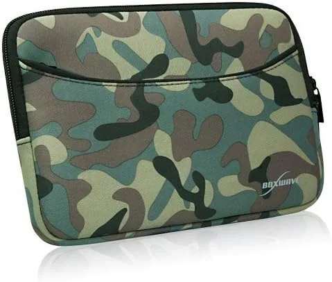 Vista 2 de BoxWave Funda compatible con Elgato Stream Deck XL - Traje de camuflaje con bolsillo, bolsillo de neopreno con cremallera para almacenamiento