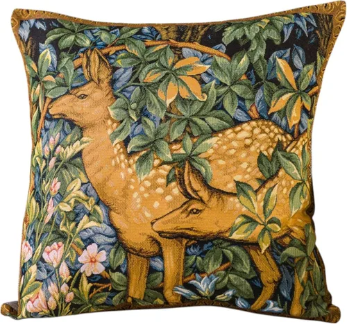 Vista 24 de STP GOODS Almohada de tapiz, almohada decorativa, decoración bohemia perfecta para sofá, sala de estar, dormitorio, cojín de sofá de 18 x 18
