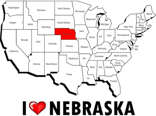 Vista 3 de CafePress I Love Nebraska Taza de café de cerámica de 11 oz (11.0 fl oz)