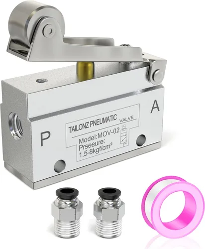 Vista 9 de TAILONZ PNEUMATIC Válvula electromagnética JM-07 del rodillo de la manera 1/4 de la manera de 2 posiciones 3