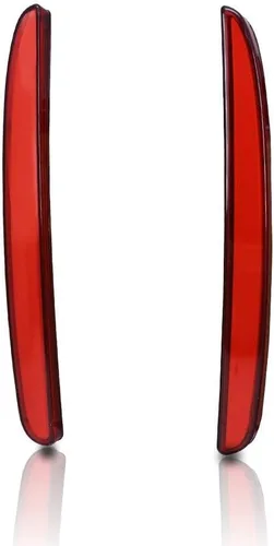 Vista 7 de Luces Reflectoras de Parachoques LED de Lente Roja Luces de Freno Traseras Faros Antiniebla Traseros para Honda Civic Hatchback 2017 en adelante