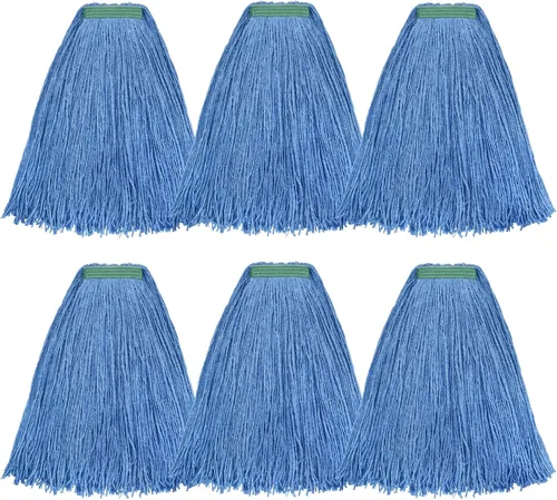 Vista 18 de Matthew Cleaning - Paquete de 3 trapeadores de algodón de 16 onzas, cuerda abierta de algodón, recambios de cuerda resistente, mezcla universal