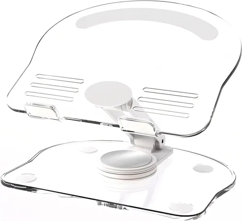 Vista 8 de Soporte giratorio de 360 grados para tableta móvil, soporte ajustable para tableta, base de escritorio plegable ajustable, multiángulo, base